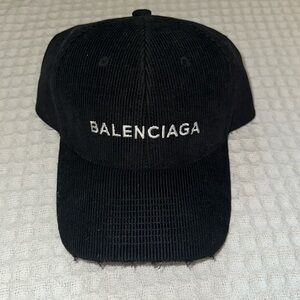 Balenciaga Corduroy Baseball Hat